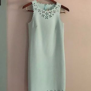 J. Crew Laser-Cut Sleeveless Dress